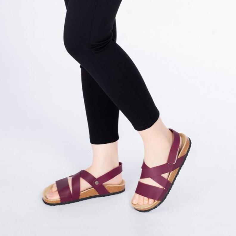 Giày sandal xỏ ngón birken đế bằng cho nam/nữ siêu êm siêu nhẹ mã BO21