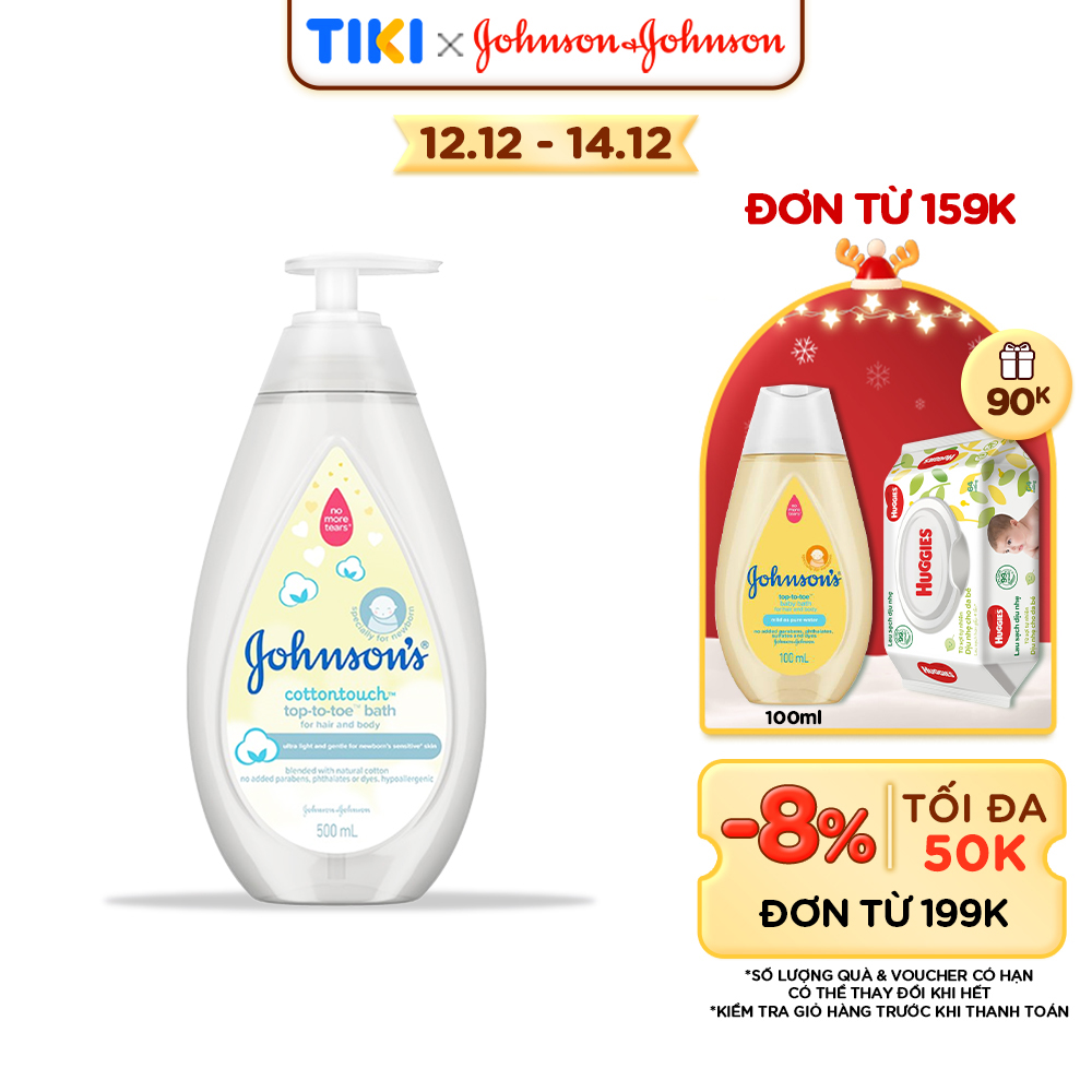 Sữa tắm gội toàn thân Johnson's Baby mềm mịn (500ml)