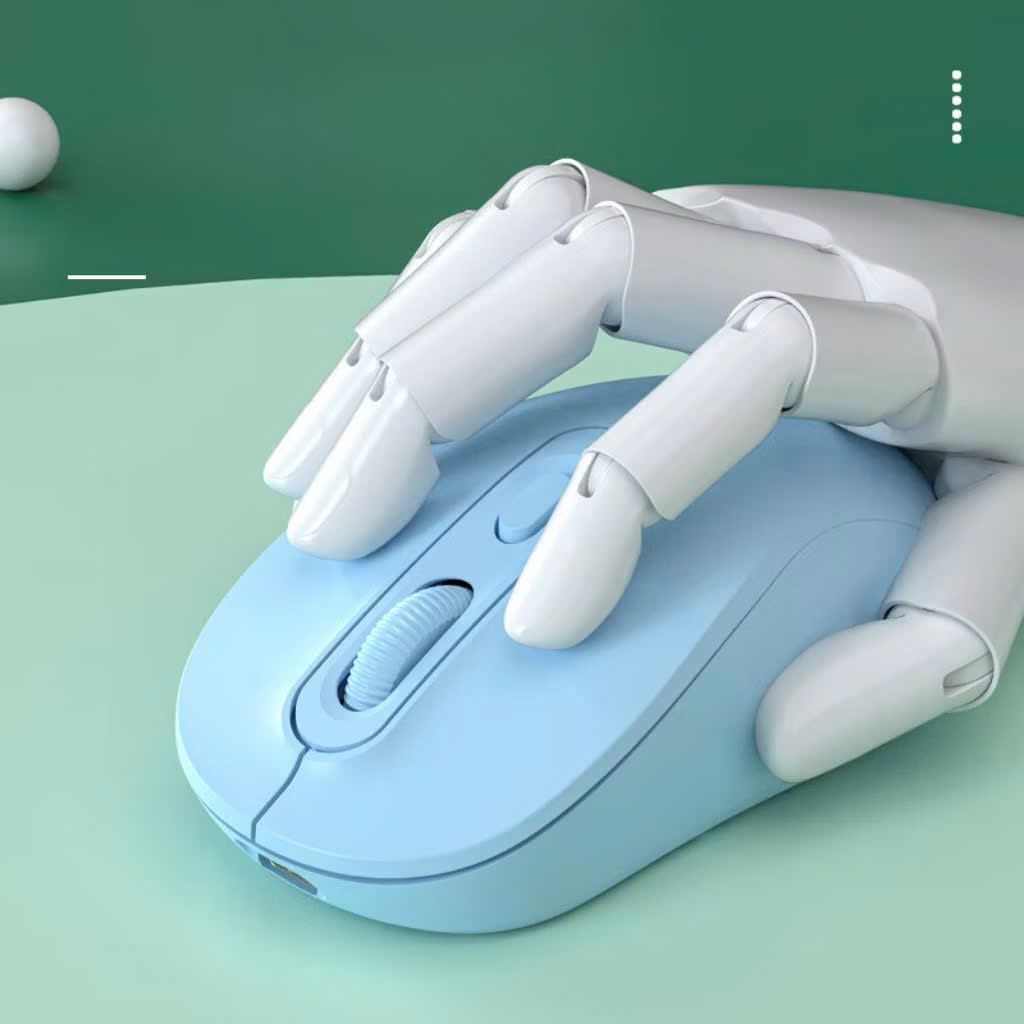 Chuột Không Dây Sạc Pin Click Siêu Tĩnh Âm 2 Chế Độ Bluetooth 5.2 &amp; USB 2.4G, 3 Mức DPI KẾT NỐI ĐIỆN THOẠI IPAD LAPTOP - Hàng chính hãng