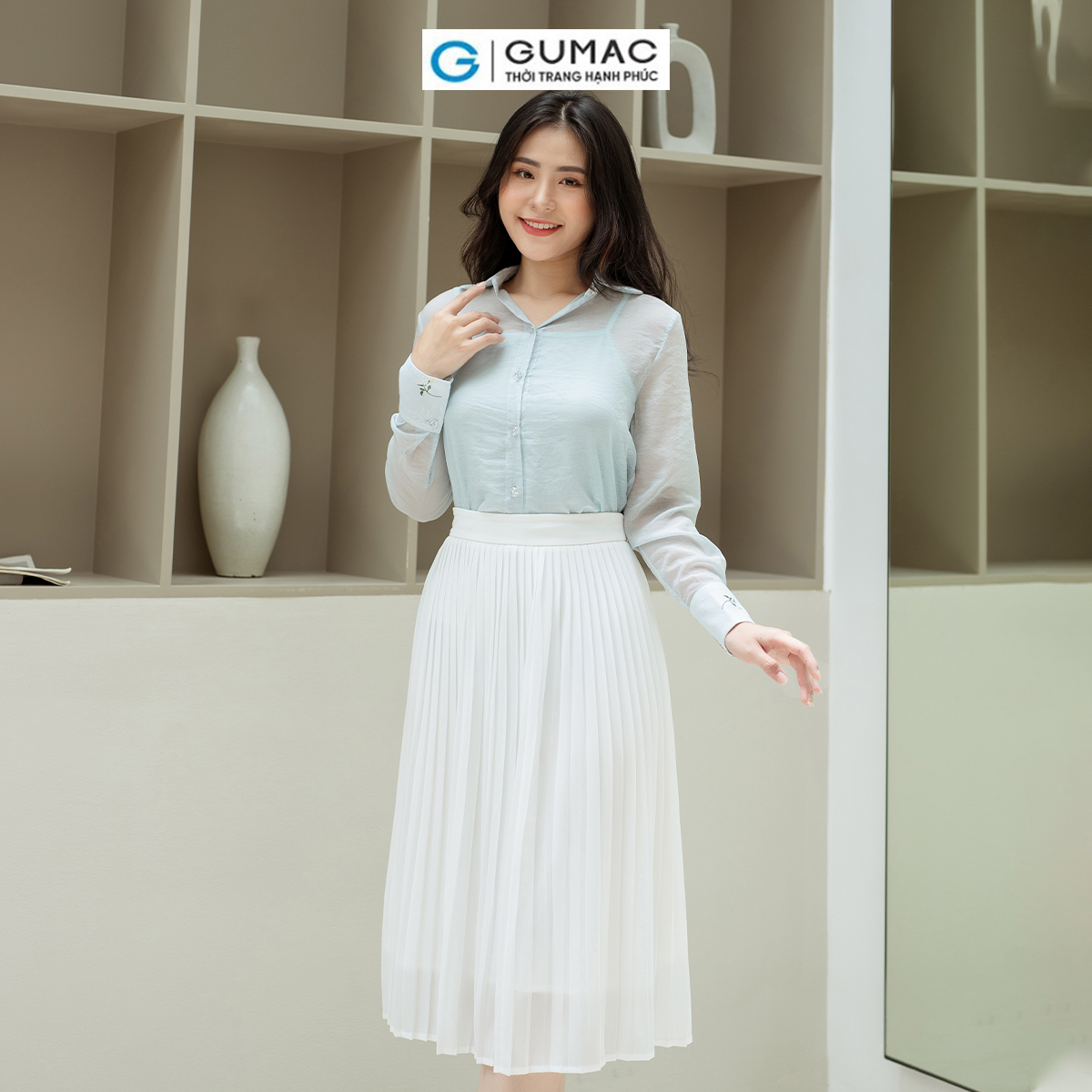 Chân váy dập ly GUMAC VD08012