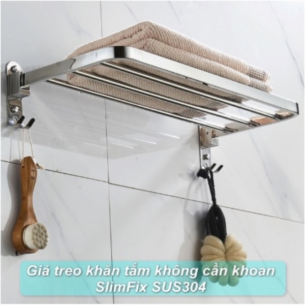 Giá treo khăn nhà tắm dán tường