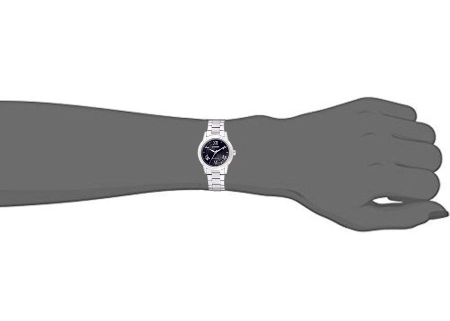 Đồng Hồ Nữ Citizen Dây Thép Không Gỉ FE2010-51E - Mặt Đen