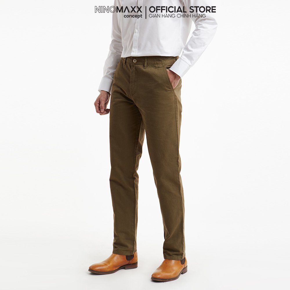 N&amp;M Quần Kaki nam dài chất Cotton form regular fit 2009025