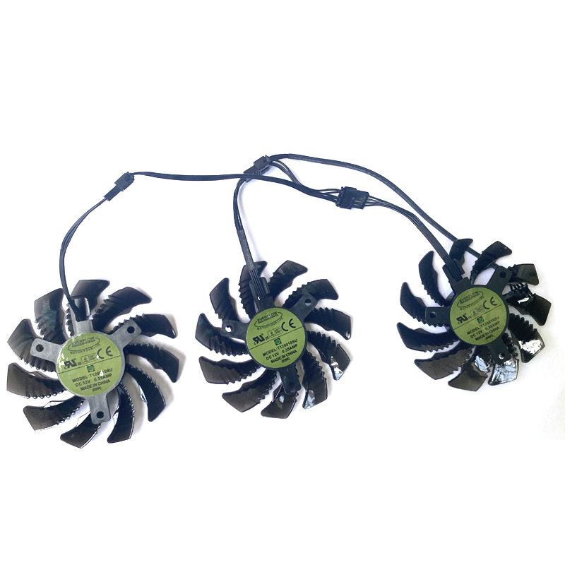 NEW 3PCS 75MM 4PIN PLD08010S12HH GTX1080 Cooling Fan For GIGABYTE GTX 1080 1070 Ti G1 Gaming 1060 G1 ROCK Graphics