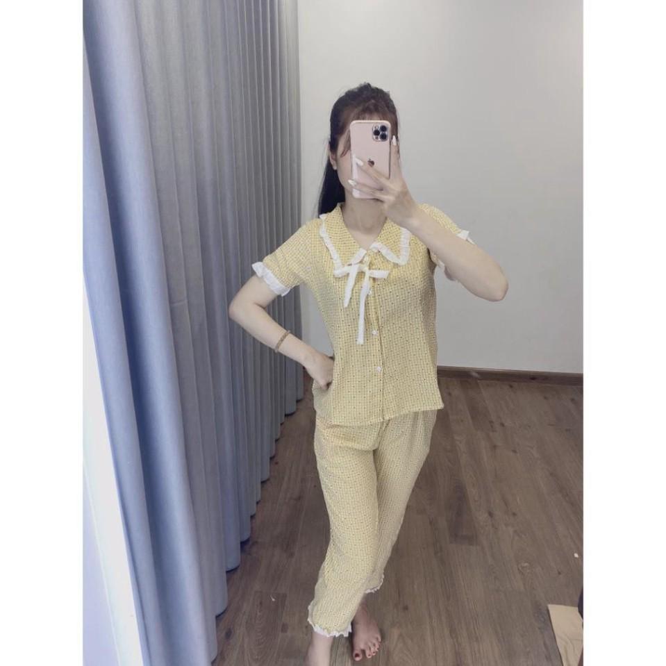 Bộ Đồ PIjama - Bộ Thô Mặc Nhà Cộc Tay Quần Dài