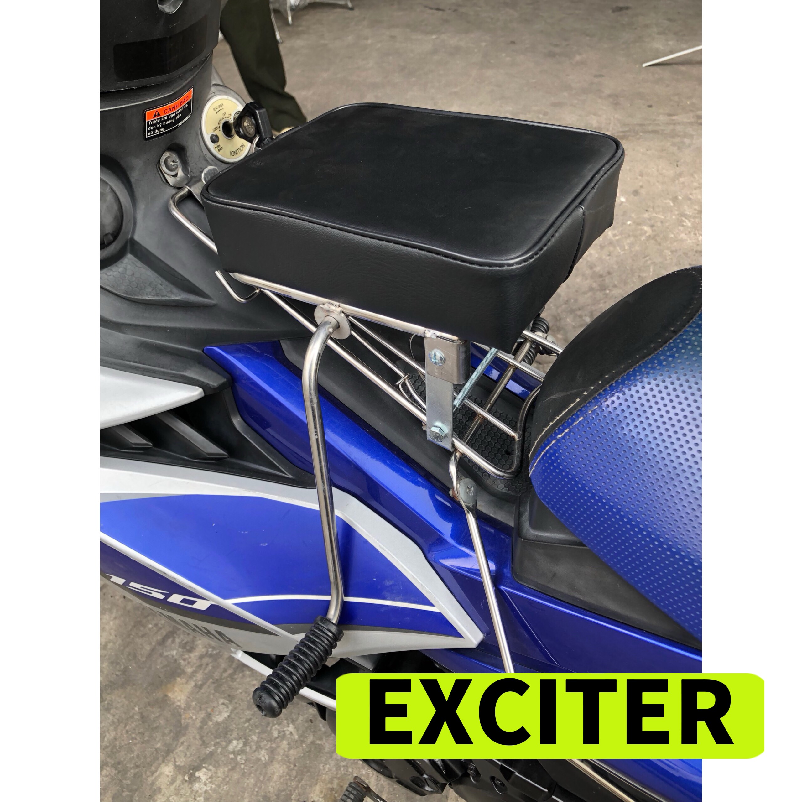 Ghế ngồi xe exciter , GHẾ ĐÔN SỐ INOX XE EXCITER