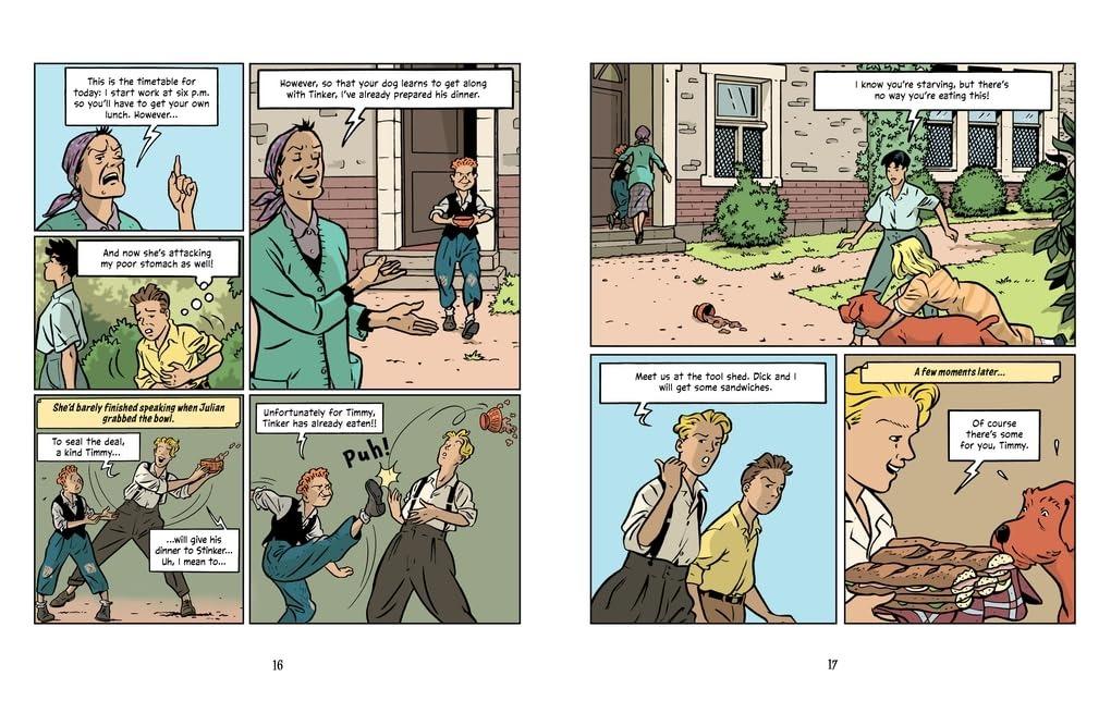 Sách ngoại văn: Famous Five Graphic Novel - Five Run Away Together