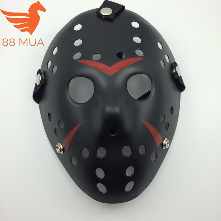 Mặt nạ Jason hóa trang Halloween leegoal Màu Đen Lỗ tròn-e99  WM_(91)