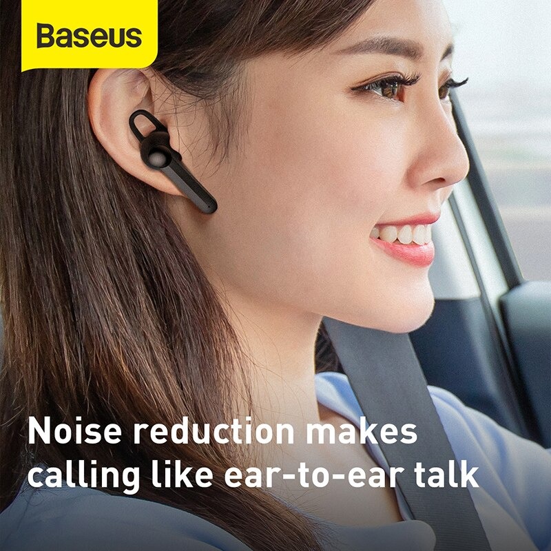 Tai nghe Bluetooth Baseus Encok A05 (Bluetooth 5.0, Vehicle-mounted Magnetic Charging Dock, Noise reduction Microphone) - Hàng chính hãng