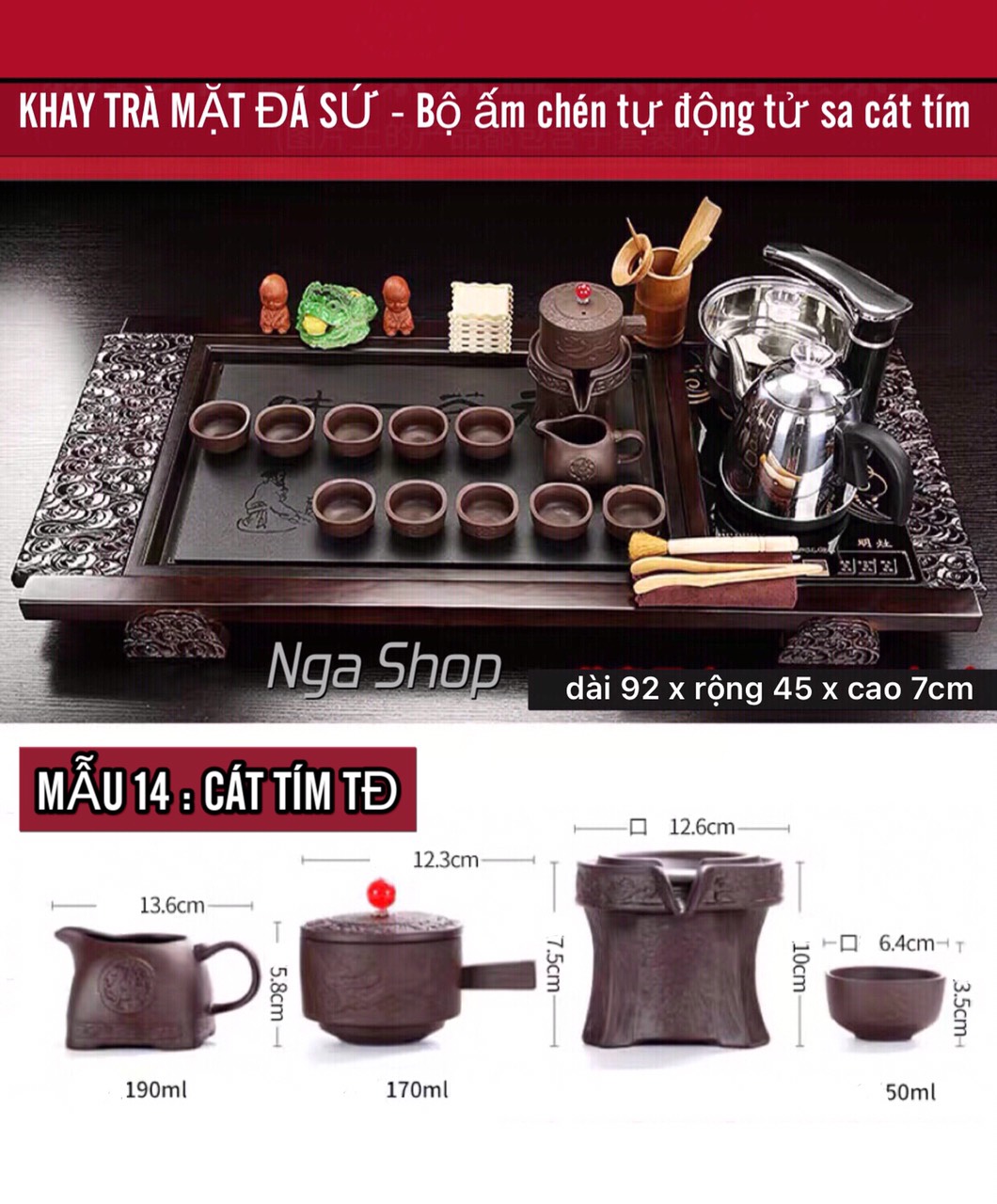 Bộ bàn trà điện đa năng thông minh ,khung gỗ mặt đá sứ đẹp cao cấp , Bếp đun nước cảm ứng inox , Ấm chén trà đạo độc lạ cối xay tự động -0914 , sản phẩm bao gồm đầy đủ như hình