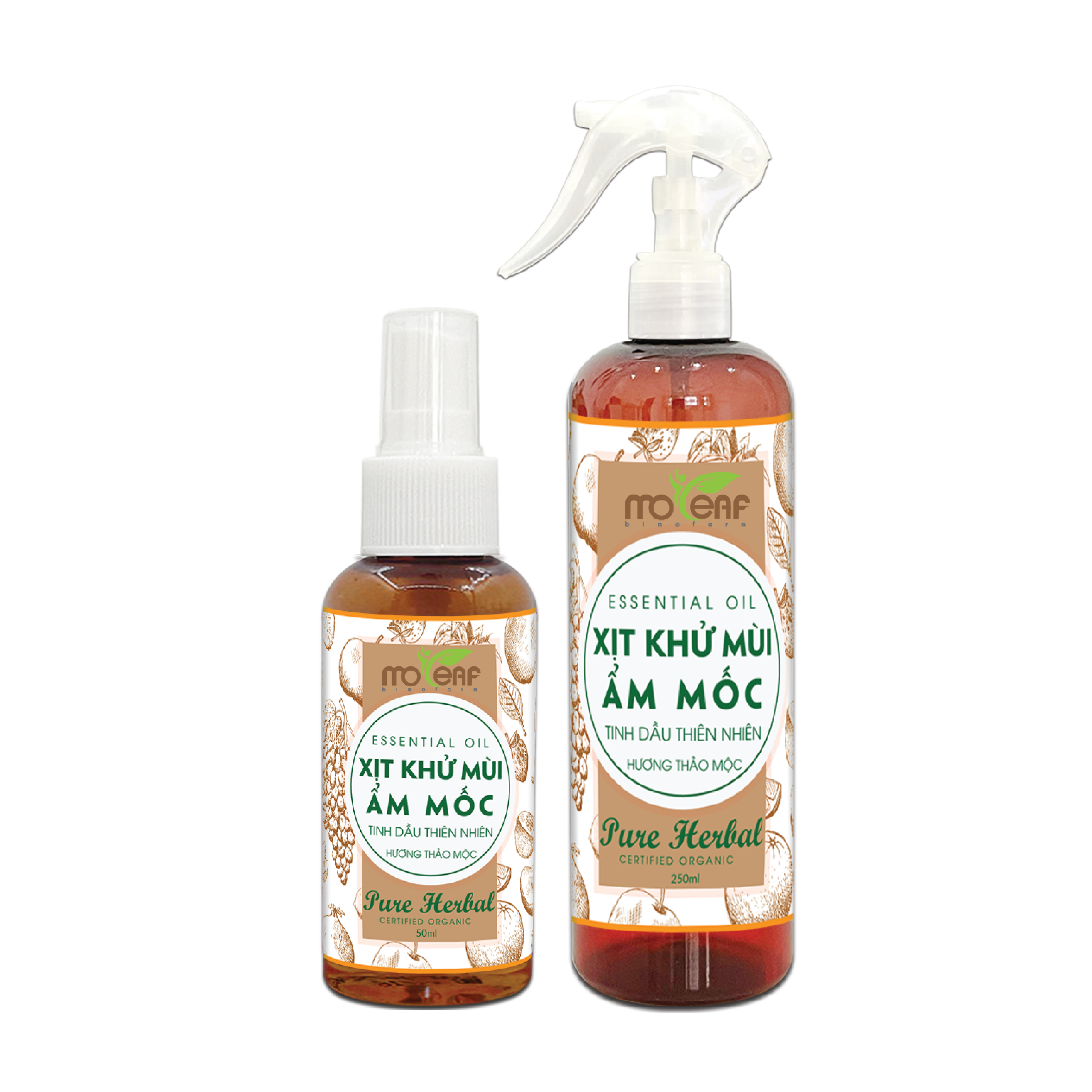 Xịt Khử Mùi ẨM MỐC Quần Áo Moleaf Mang đến cảm giác dễ chịu - Giảm bám mùi khó chịu lên quần áo, giảm mùi thức ăn, mùi khói