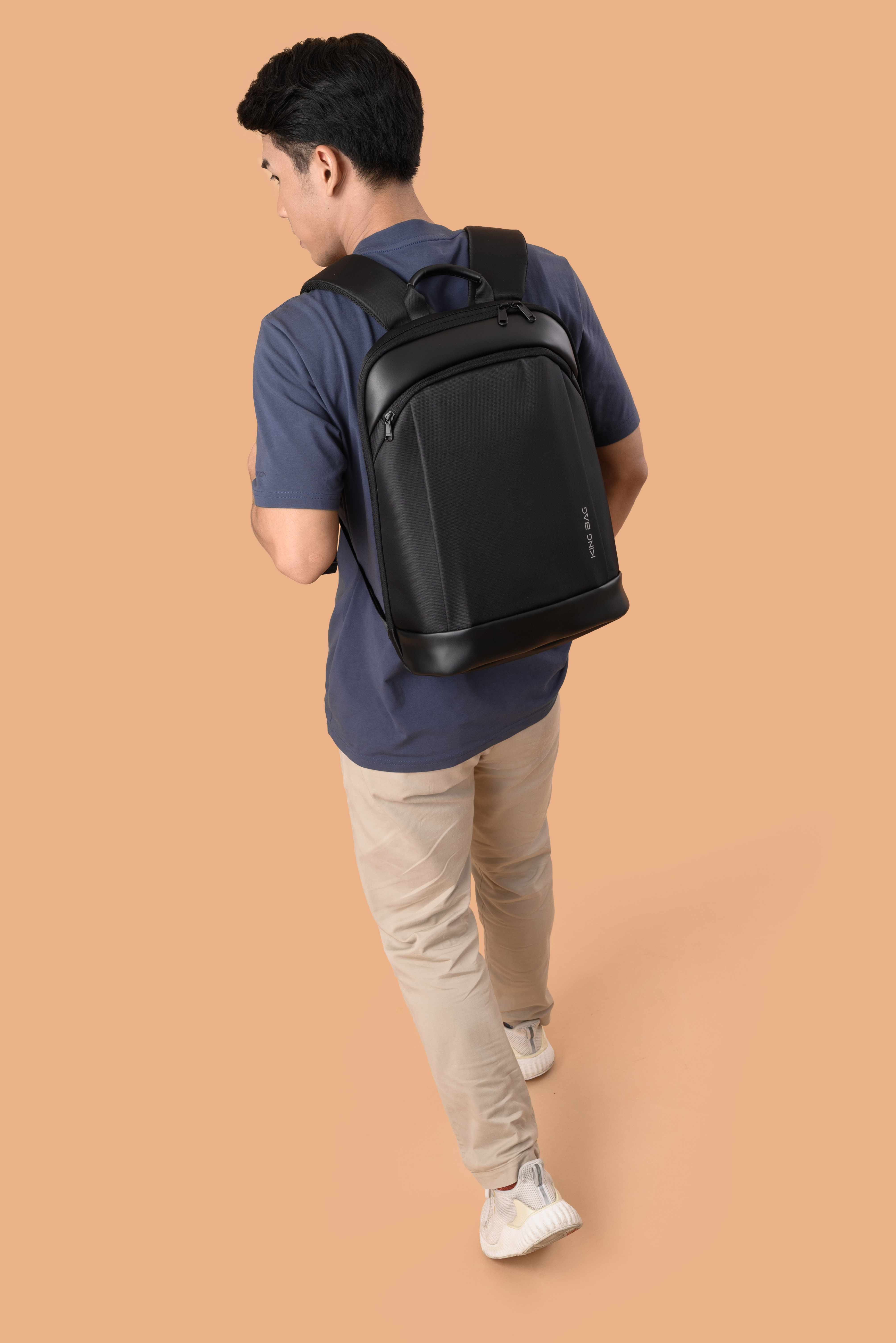 Balo laptop KINGBAG KRATOS 15” thời trang, mỏng nhẹ, bảo vệ CỘT SỐNG, trượt nước, ngăn chống trộm - Hàng chính hãng