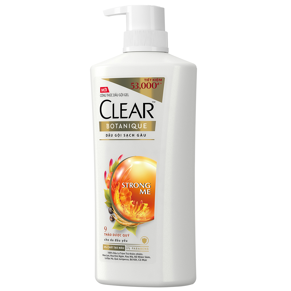 Combo 02 Dầu Gội Sạch Gàu Clear Botanique 9 Thảo Dược Quý 630G