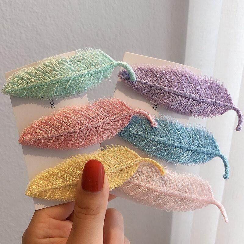 Kẹp tóc BB hình chiếc lá phong cách Hàn Quốc cho nữ