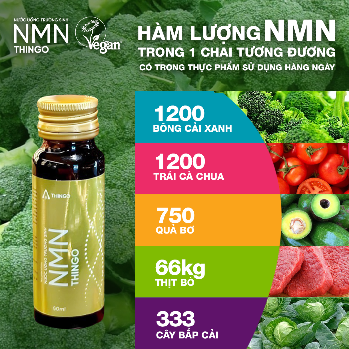 Nước Uống NMN Thingo - Nâng Cao Sức Khỏe Và Hệ Miễn Dịch