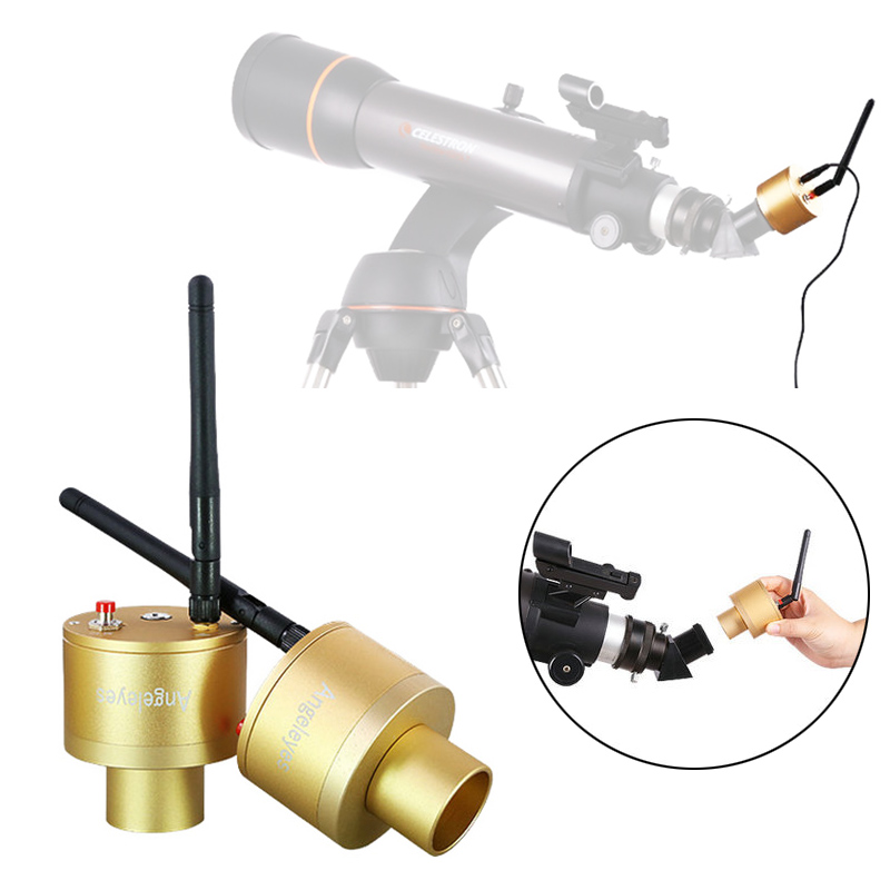 Thị kính điện tử Angeleyes Wifi phù hợp với bất kì kính thiên văn cho thị kính 1,25inch | Hàng chính hãng thương hiệu Mỹ