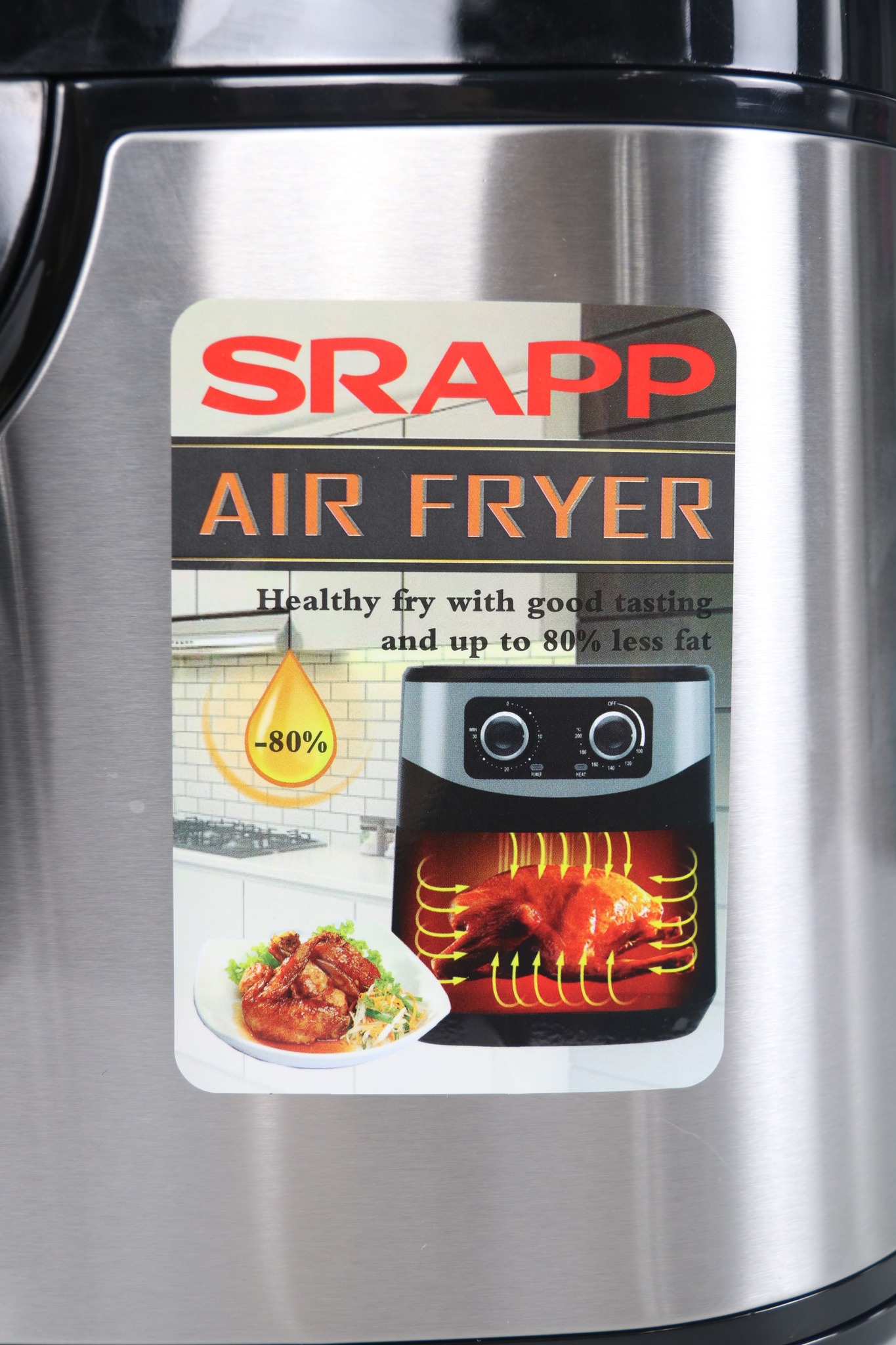 Nồi Chiên Không Dầu SRAPP SH-AF98A 9.8L - Hàng Chính Hãng
