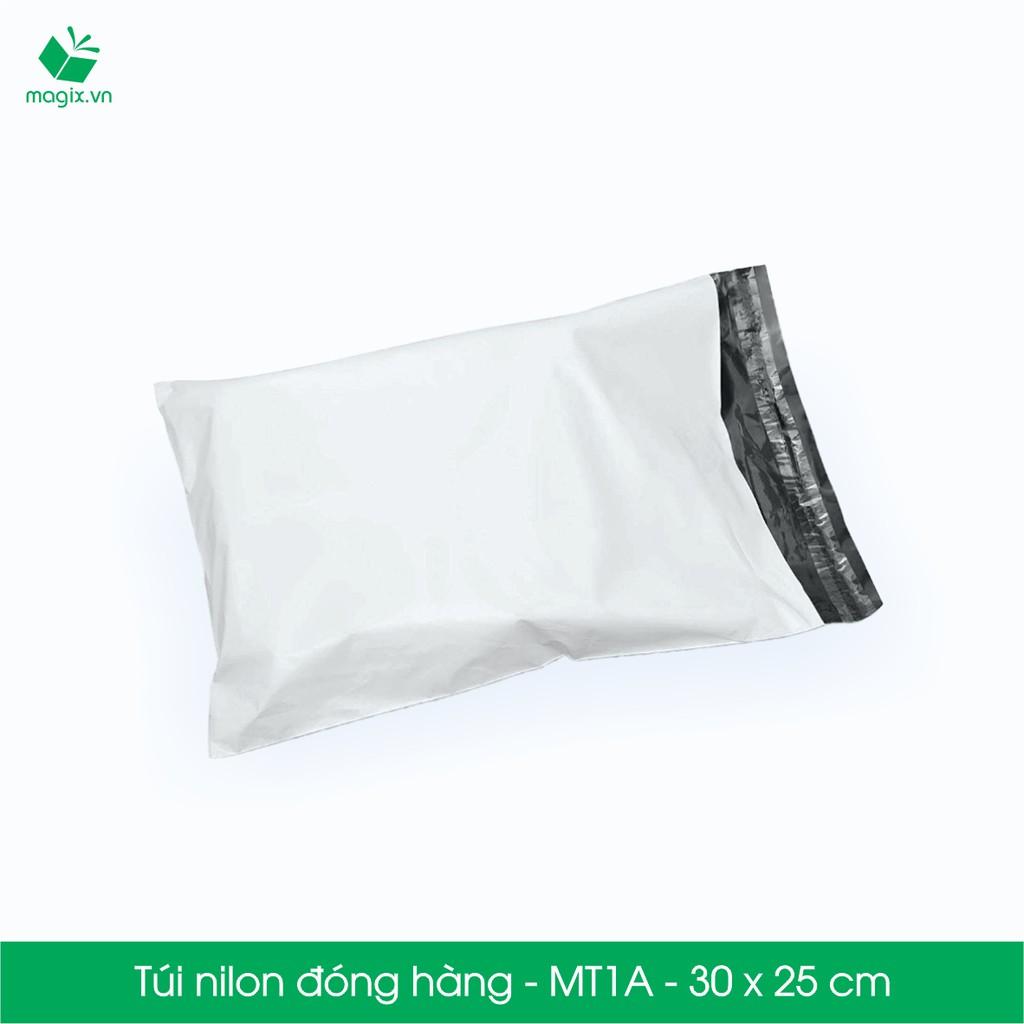 MT1A - 30x25 cm - 100 túi nilon 2 lớp đóng hàng thay thùng hộp carton