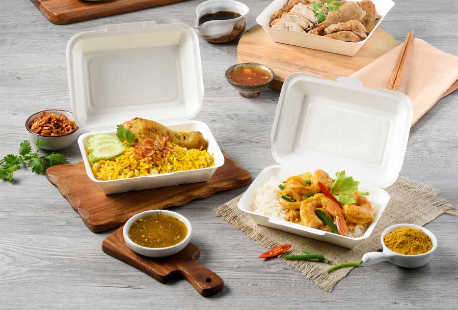 Hộp Cơm Giấy FEST CHOICE TAKEAWAY Thái Lan Cao Cấp Trắng Trơn 725ml CHÍNH HÃNG , COMBO 50 Hộp Giấy Đựng Thức Ăn, Salad, Trái Cây , An Toàn, Thân Thiện Môi Trường - F001 ( Tặng Kèm Móc Khóa KETILO Xinh Xắn ))