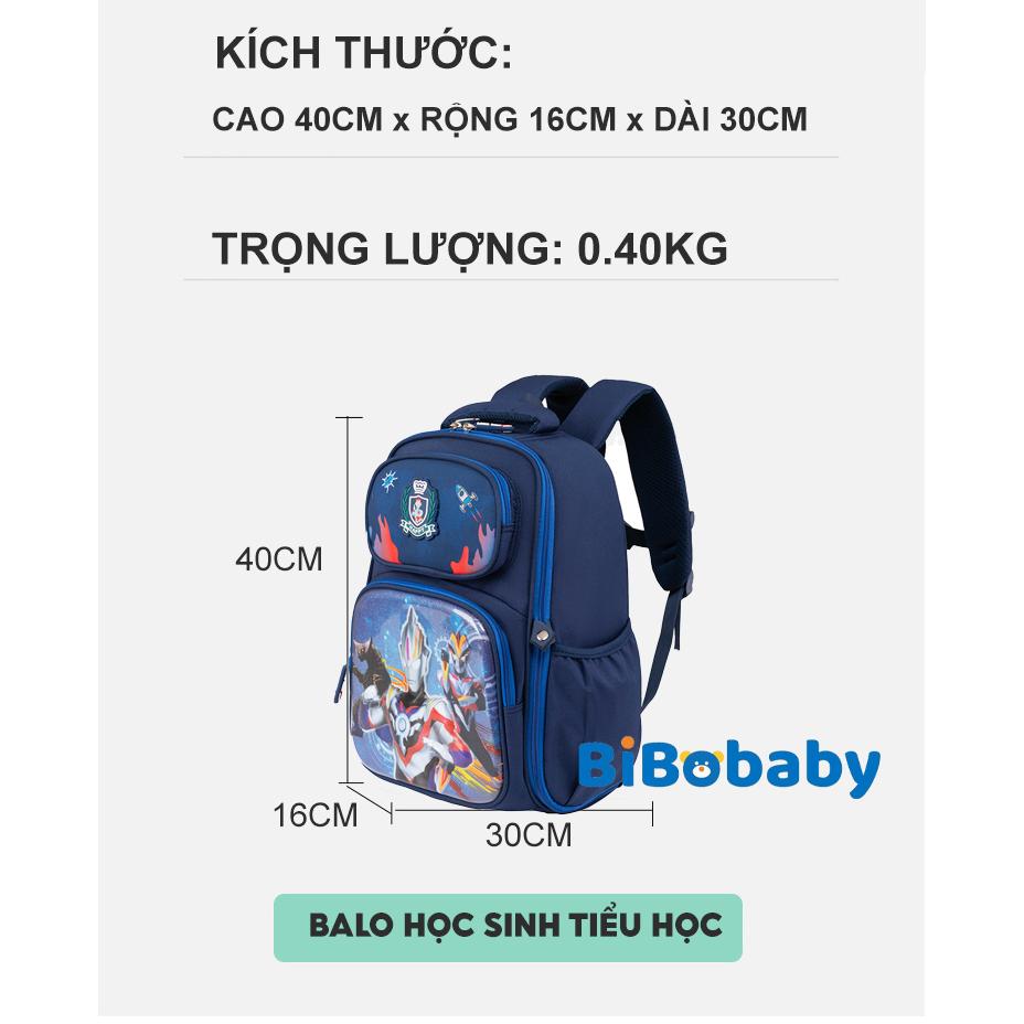 Balo cấp 1 cho bé đi học tiểu học in hình nổi 3D siêu nhân công chúa đẹp bền form hộp nhẹ 2022-18 - Người Nhện