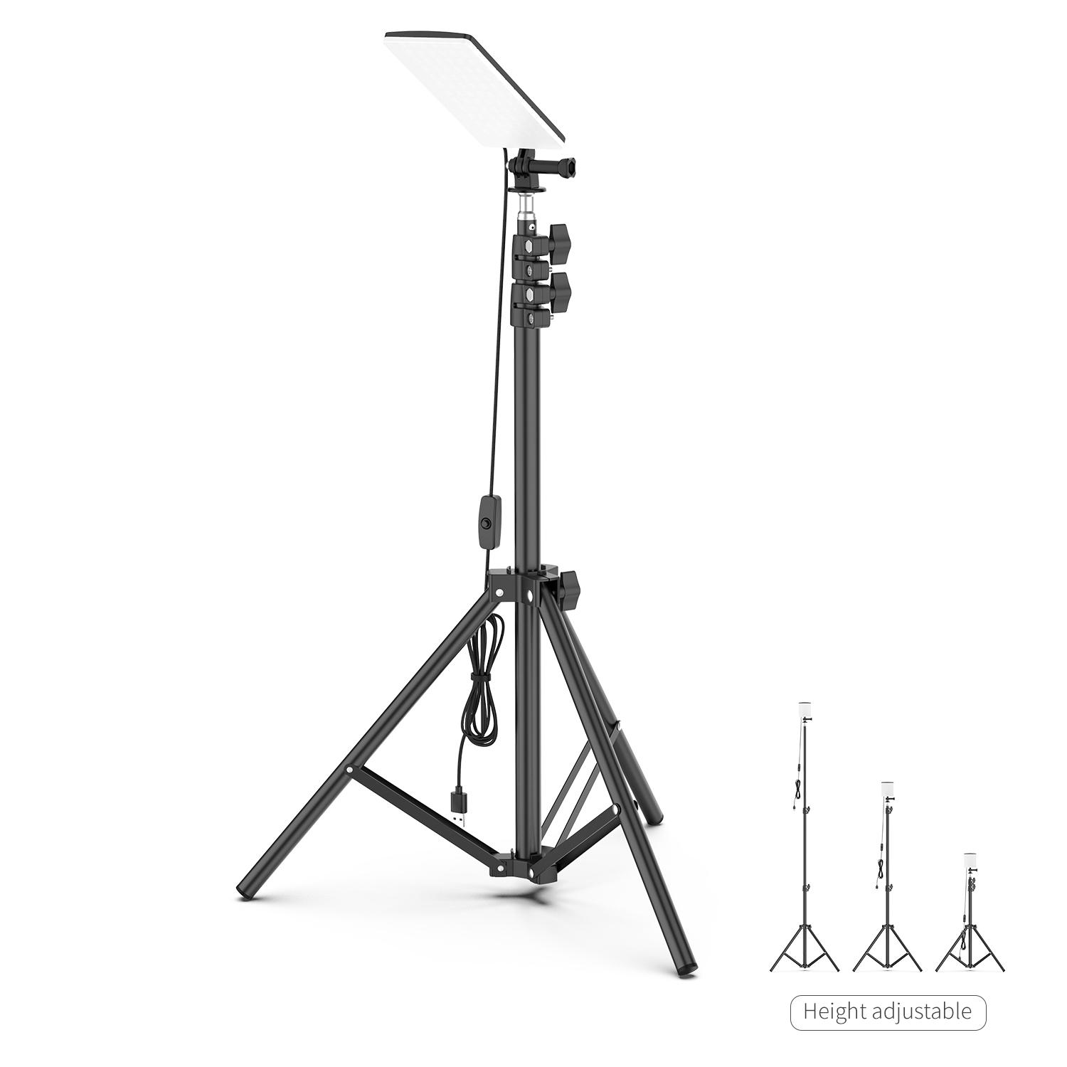 Đèn Selfie , livesteam 84LED với giá đỡ ba chân có thể điều chỉnh độ cao