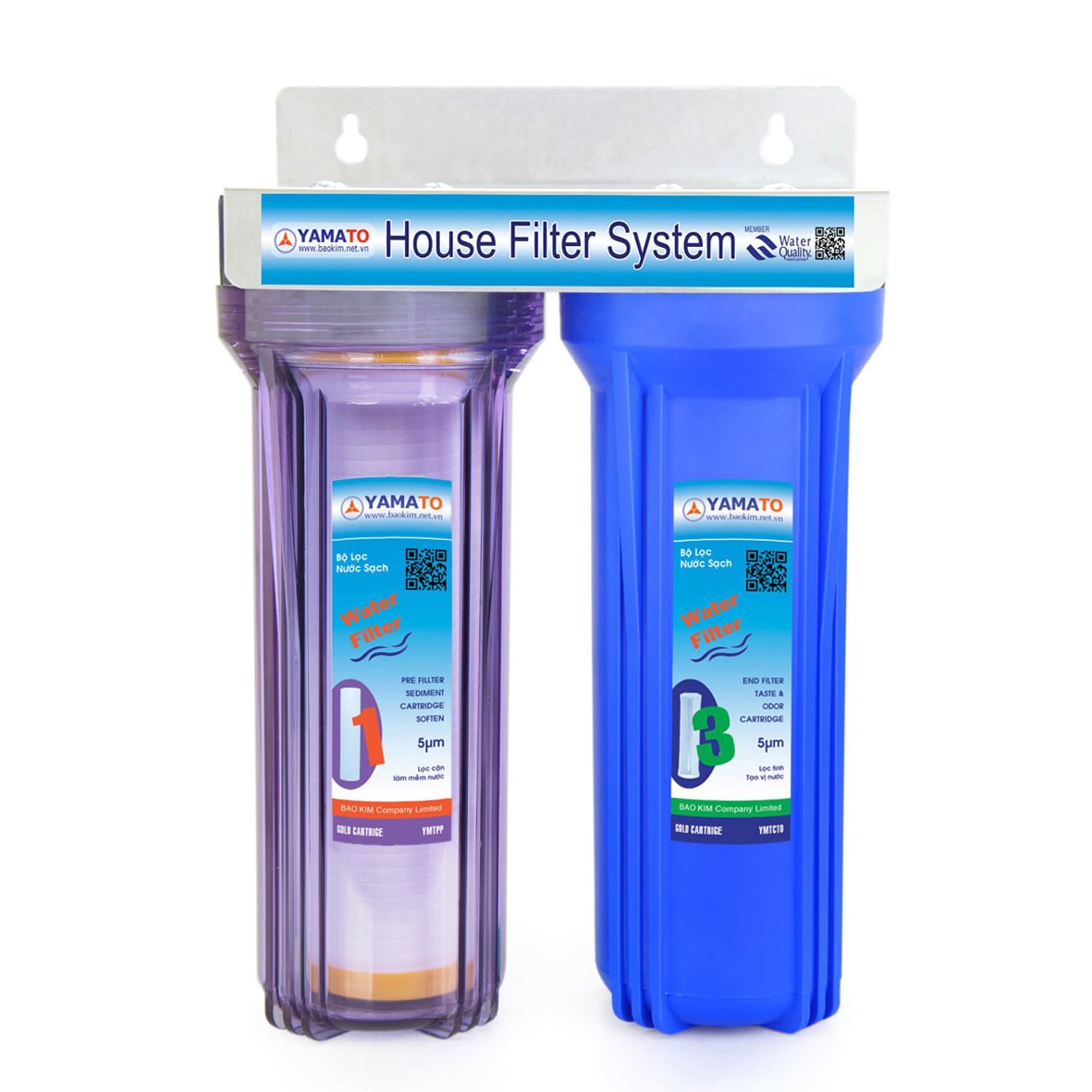 Bộ Lọc Nước Thô Đầu Nguồn 2 Cấp Lọc 10Inch Yamato Ymth10 - 2Tx