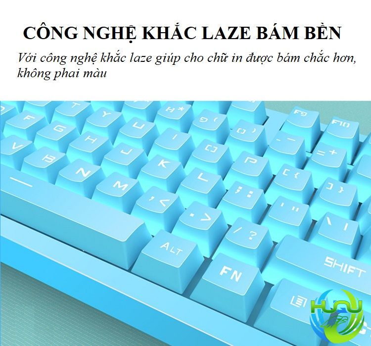 Bàn Phím Giả Cơ Huqu HQ-X616- Đèn Led Nổi Bật - Hàng chính hãng 