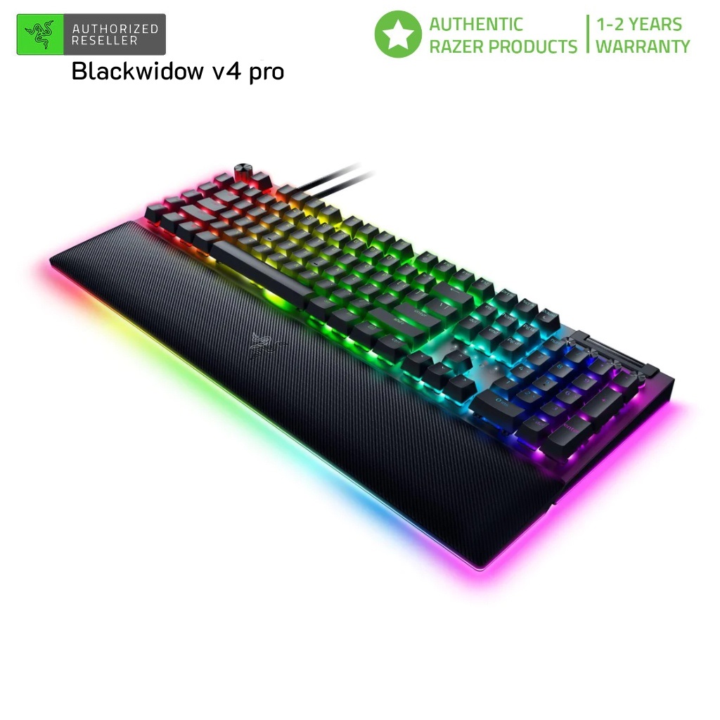 [Mới, hàng chính hãng] Bàn Phím Gaming Razer BlackWidow V4 Pro Fullsize | Cáp Type-C Tháo Rời | Razer Mechanical | ABS Double-Shot | LED RGB