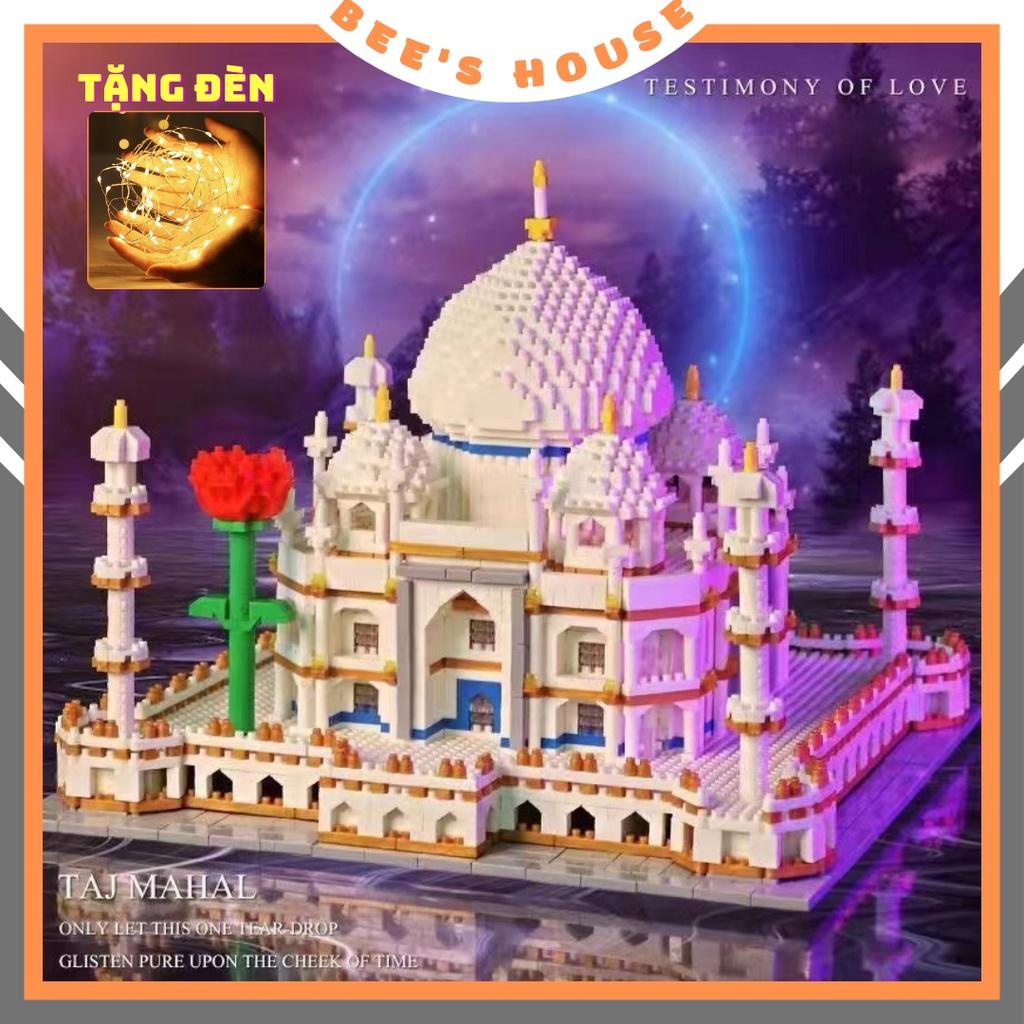 HÀNG SẴN- ĐỒ CHƠI XẾP HÌNH LẮP RÁP KIẾN TRÚC KỲ QUAN THẾ GIỚI ĐỀN MỘ TAJ MAHAL ẤN ĐỘ