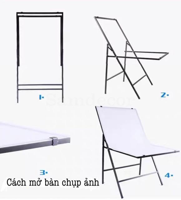 Bàn chụp ảnh sản phẩm chuyên nghiệp 60x100cm