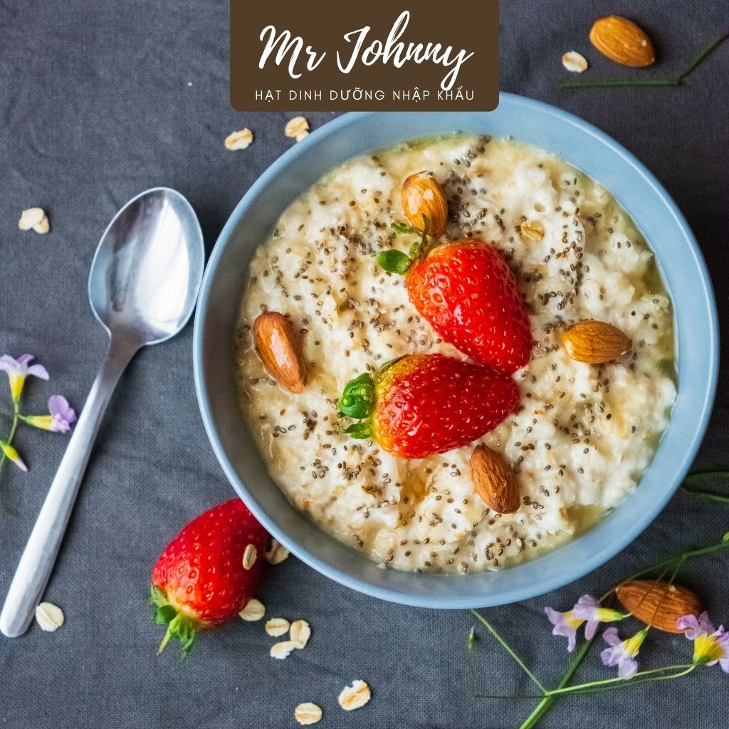 Combo 5 Bịch Yến Mạch Úc Tươi Mr Johnny 500g - Cho người ăn kiêng, giảm cân - Cán mỏng - Rolled Oat (Vàng)