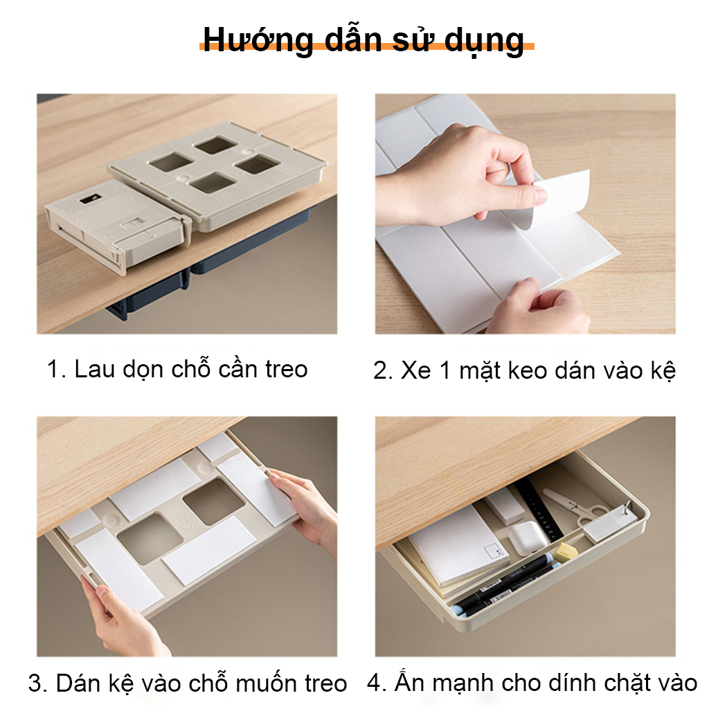 Ngăn Kéo Bàn Làm Việc Đa Năng, Lưu Trữ Các Tài Liệu A4 Và Các Văn Phòng Phẩm Gọn Gàng, Ngăn Nắp 