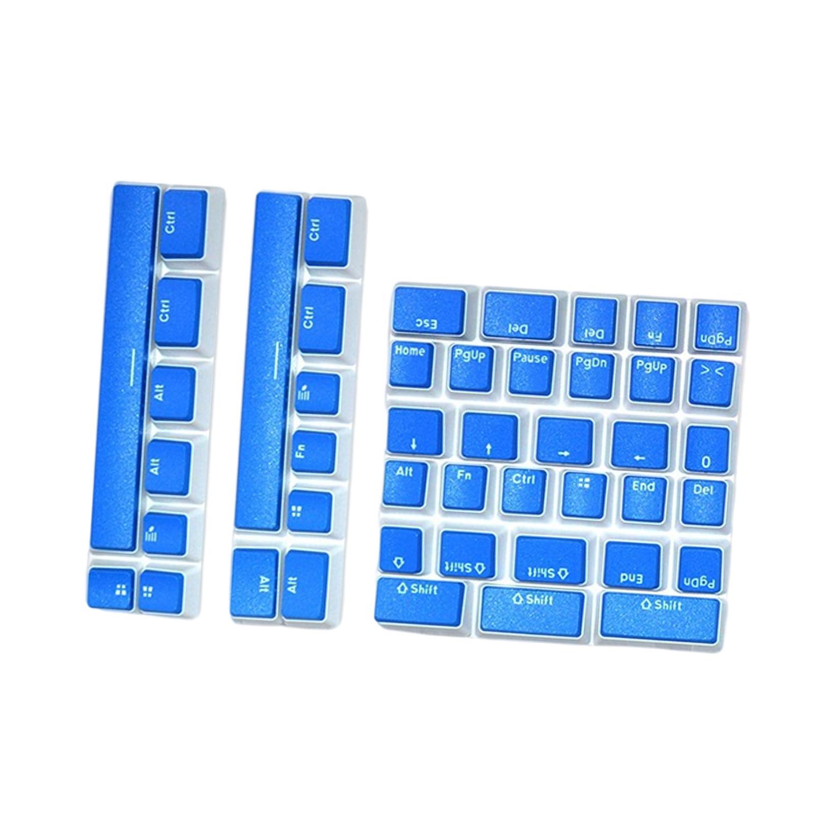 Pudding Key Caps Set Special Layout for Logitech 75 84 980 680 Blue