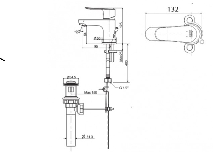 Hình ảnh Vòi Lavabo nóng lạnh  American Standard -  Neo Modern WF-0701(FFAS0701)