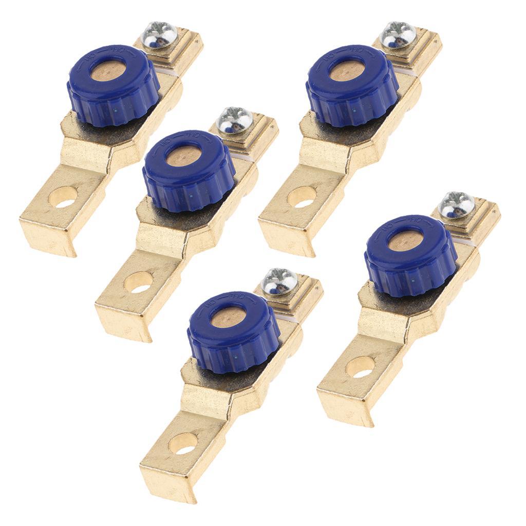 5PCS Motorcycle Battery Power Cut Off Switch Terminal Link Disconnect Switch