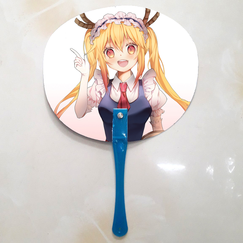 Qụat cầm tay in ảnh 2 mặt khác nhau Maid Dragon
