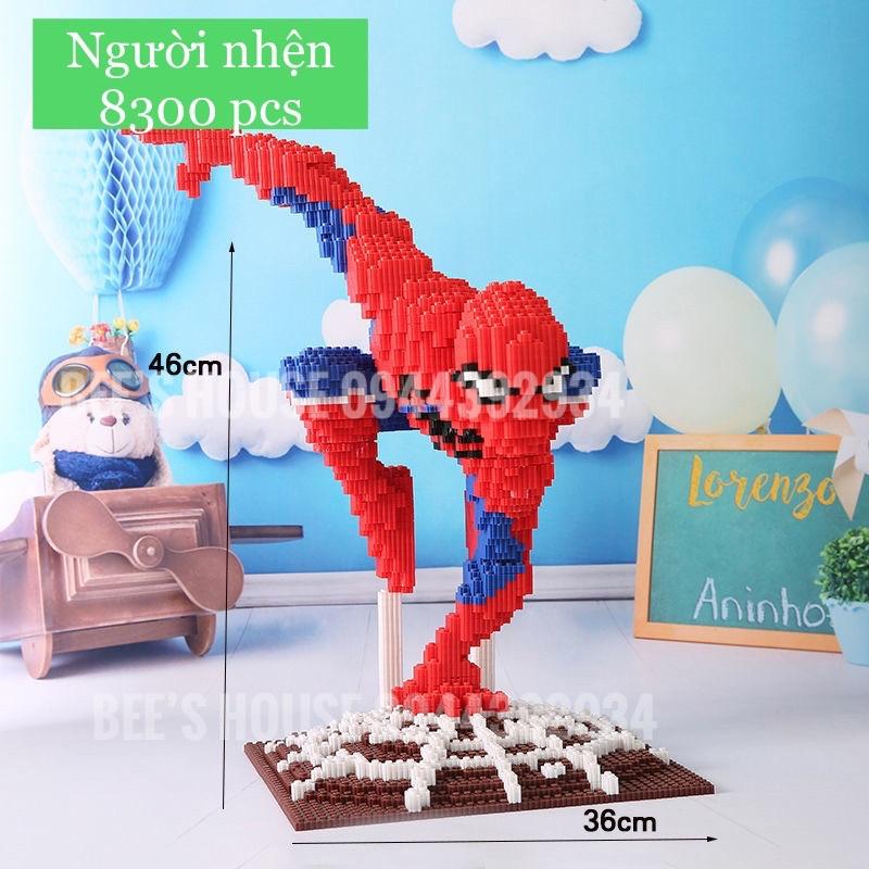 Đồ chơi lắp ráp nano block 3d xếp hình siêu nhân người nhện quà tặng sinh nhật lắp ghép đồ decor