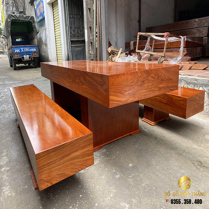 Bàn ghế k3 gỗ hương đá nam phi