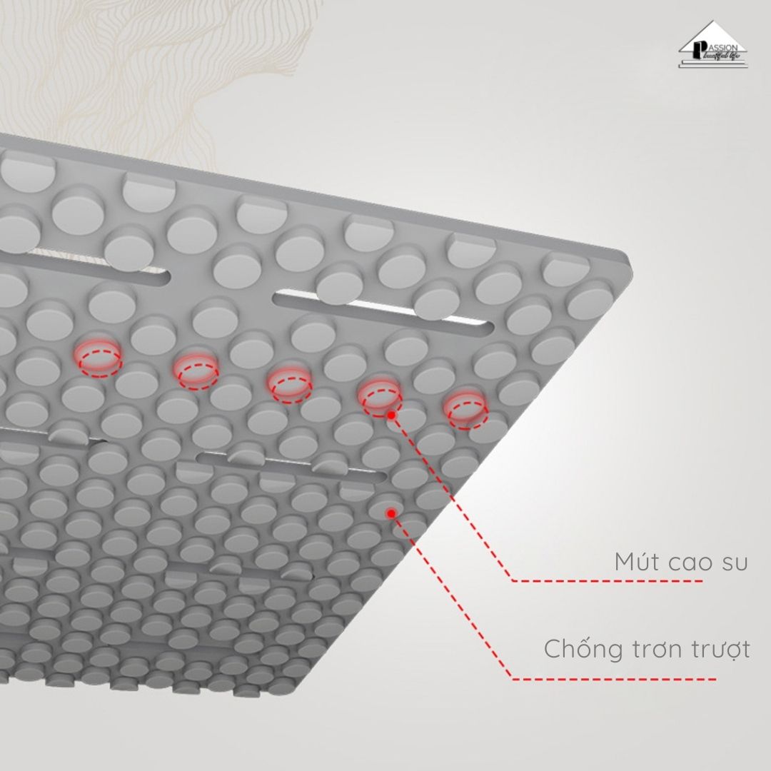 Thảm Nhà Tắm Xốp PE Nguyên Khối Chống Trượt Có Lỗ Thoát Nước