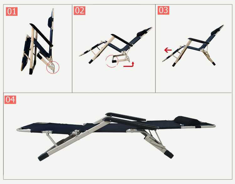 Ghế gấp mở rộng 2 chân có thể nằm CT-F02 nt112