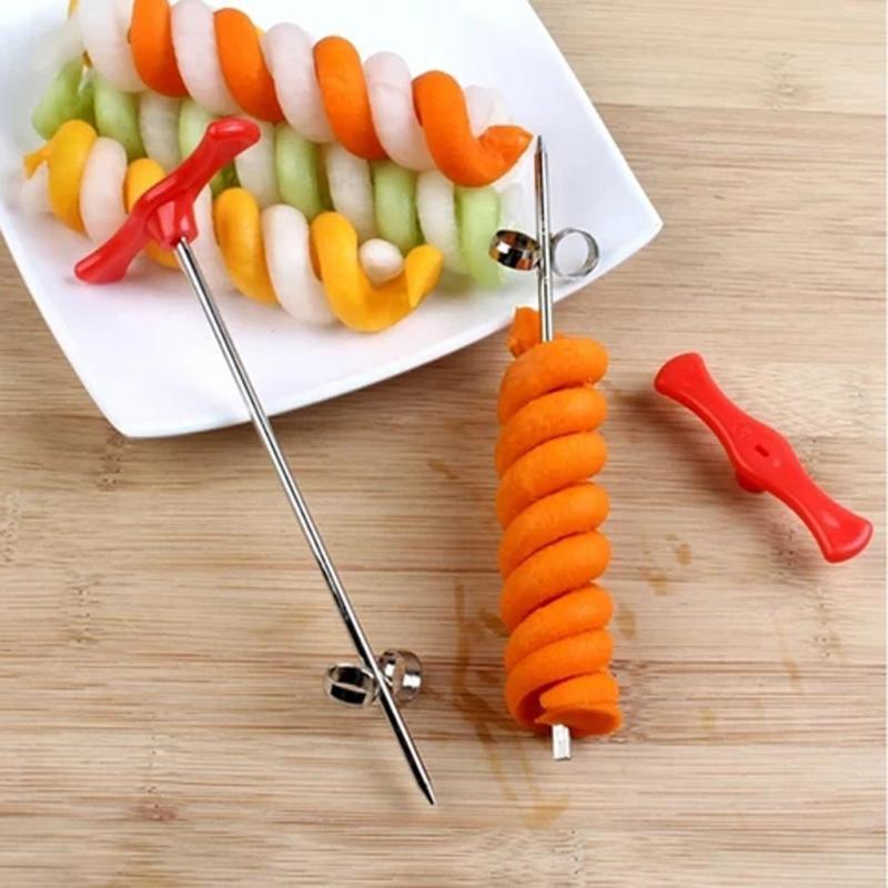 Potato Spiral Cutter Manual Roller French Fry Cutter Making Twist Shredder Grater Vegetable Slicer Kitchen Gadget Cooking Tools