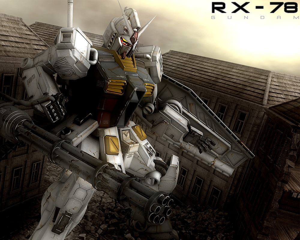 Poster A4 dán tường Anime, decal 21x30 trang trí có keo Gundam Wallpapers .png