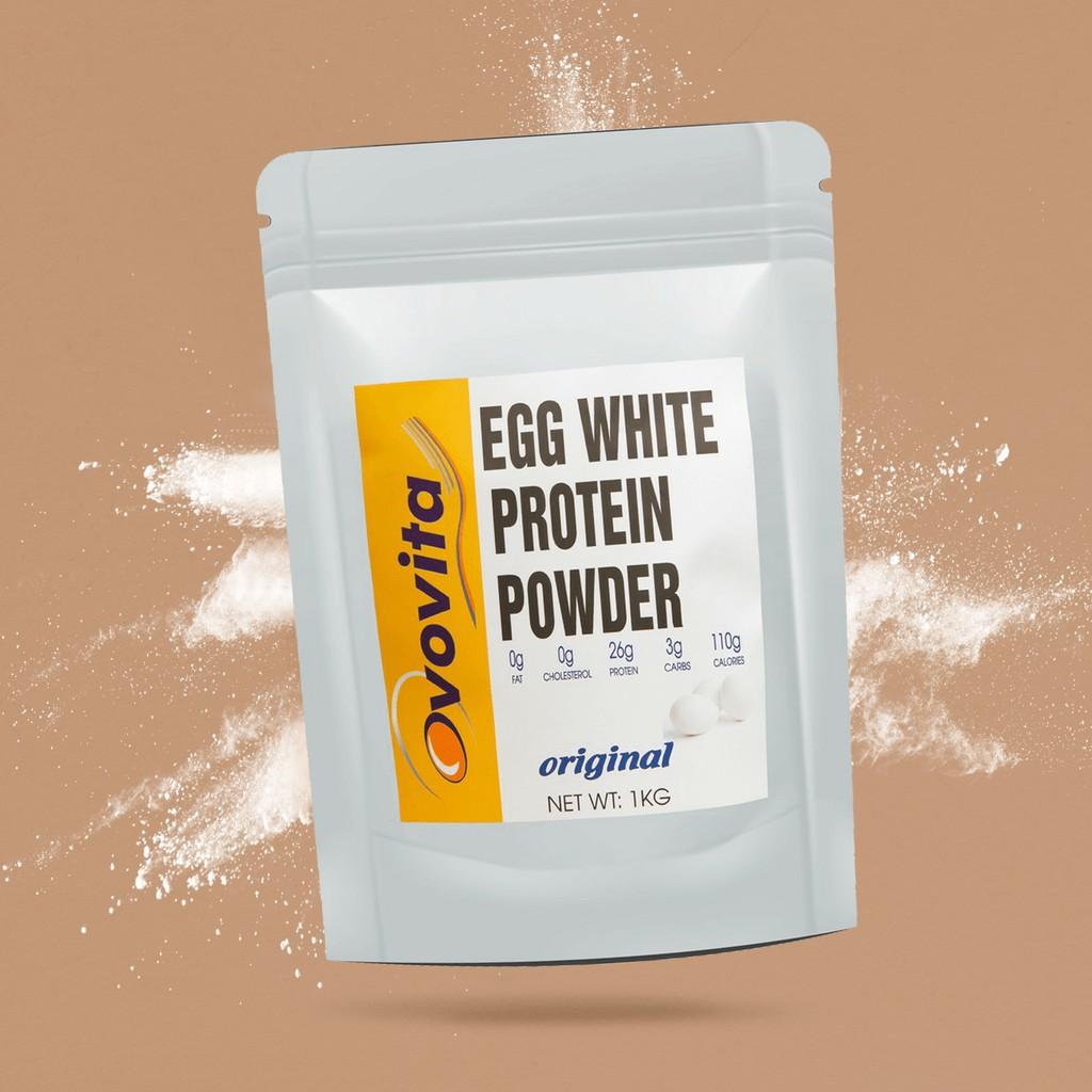 Bột Lòng Trắng Trứng Nguyên Chất Ovovita Hỗ Trợ Tăng Cơ cho Gymer - Túi Zip 500gr