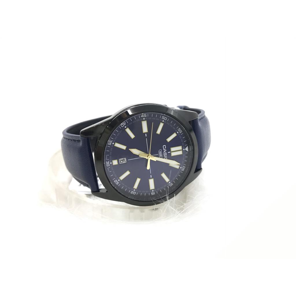 Đồng Hồ Nam Dây Da Casio Standard MTP-VD02BL-2EUDF Chính Hãng - MTP-VD02BL-2E