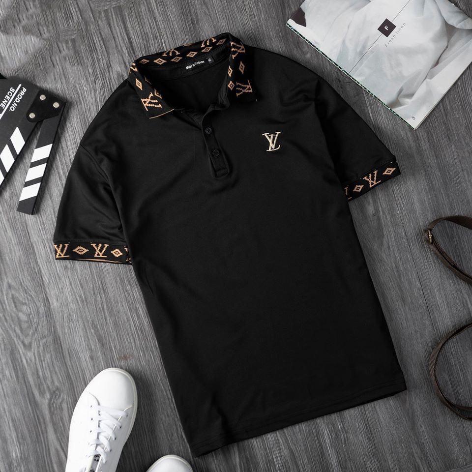 Aó thun - Áo POLO có cổ chất vải cá sấu sần mặc cực thích