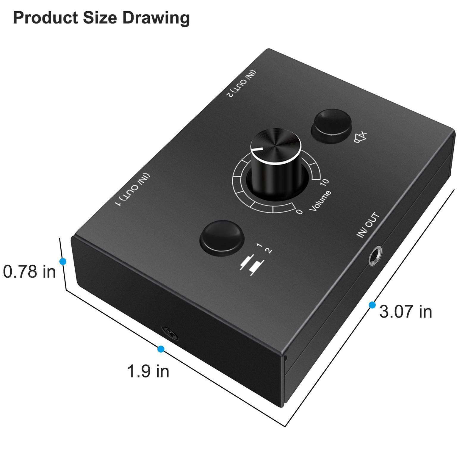 3.5mm Stereo Switcher 1 Out Consoles