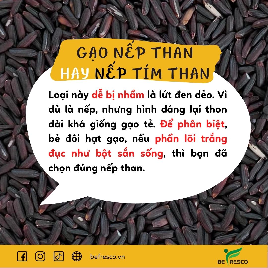 Gạo lứt đen ăn kiêng Befresco - túi 1kg hút chân không