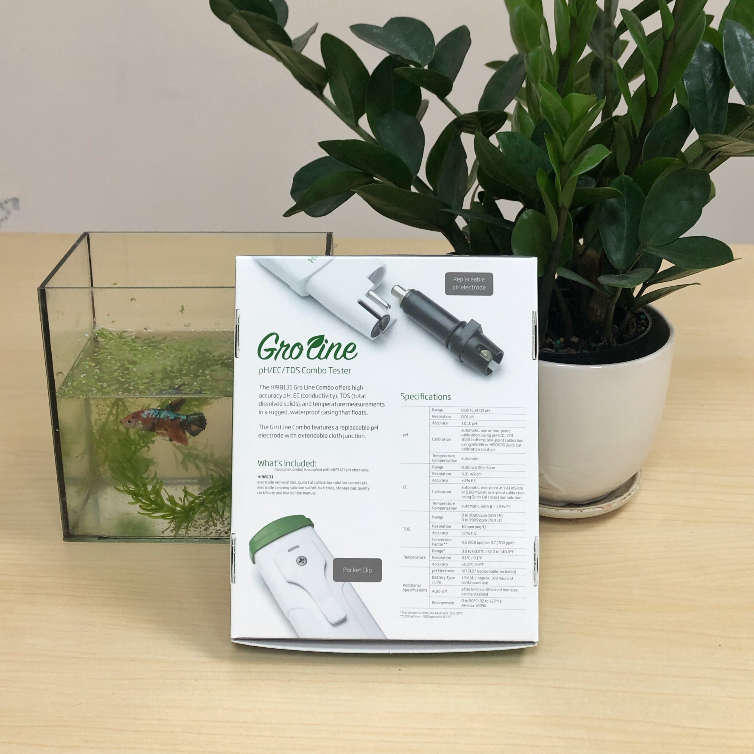 Bút đo pH/EC/TDS/Nhiệt độ Gro Line chống thấm nước trong thủy canh HANNA HI98131 - Hàng chính hãng