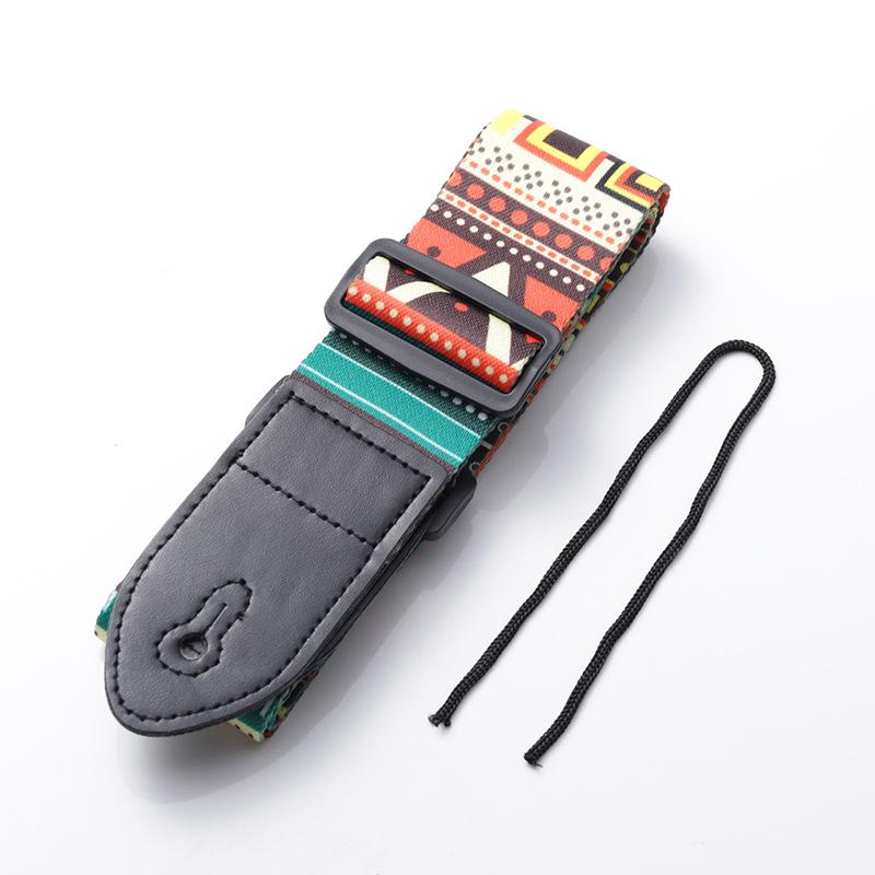 2PCCS Guitar Blood Phụ kiện Guitar Guitar Thiết kế có thể điều chỉnh Dân gian Chuyển Polyester Cotton in Retro Personal