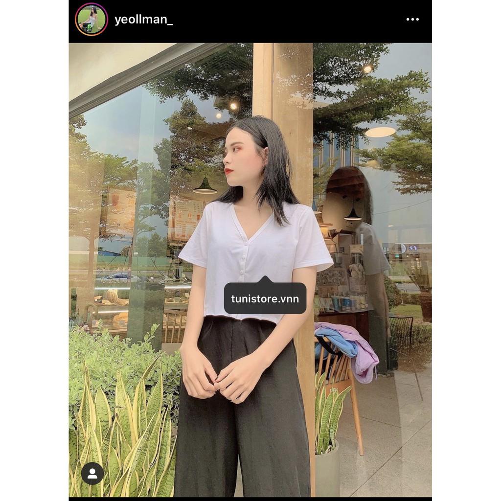 Áo Croptop Nữ UNI Tay Ngắn Form Rộng Ulzzang